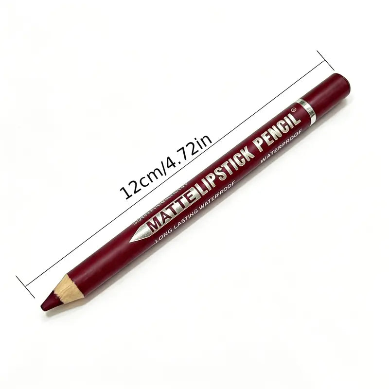 12Pcs Matte Lip Liner With Sharpener Set Waterproof Smudgeproof Precise Contour Lipstick Pens ๐๏ธ