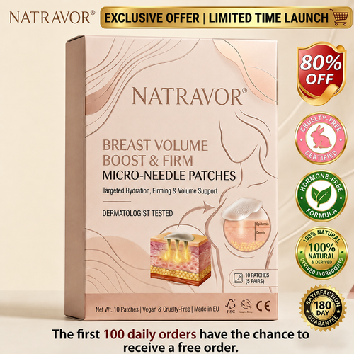 🔥Ends Tonight: 50% OFF🔥NATRAVOR® Targeted Breast Enhancement Advanced Nano Microneedle Patch
